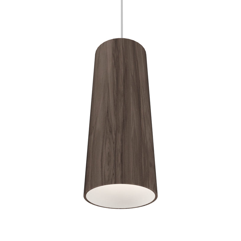 Accord Lighting 116.18 One Light Pendant, American Walnut
