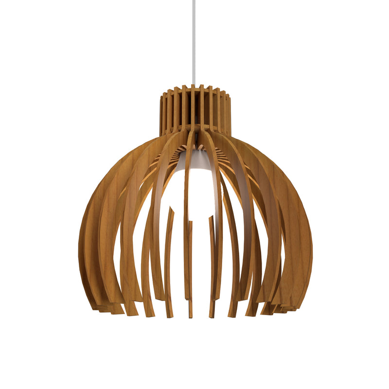 Accord Lighting 1180.12 One Light Pendant, Teak
