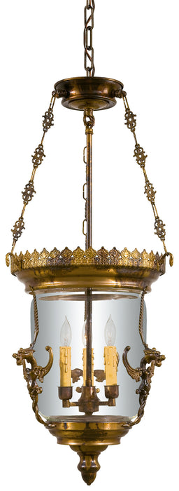Metropolitan N2336-OXB Three Light Pendant, Oxide Brass