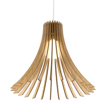 Accord Lighting 1181.09 One Light Pendant, Louro Freijo