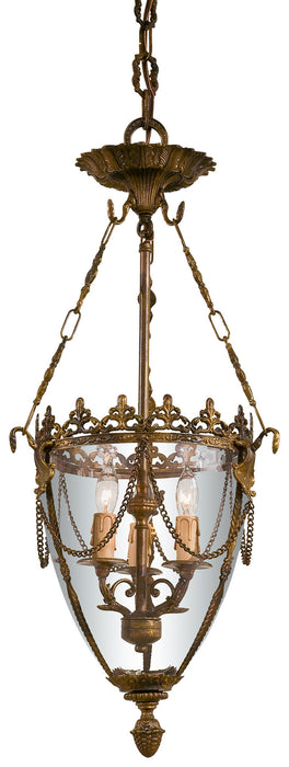 Metropolitan N2337-OXB Three Light Pendant, Oxide Brass