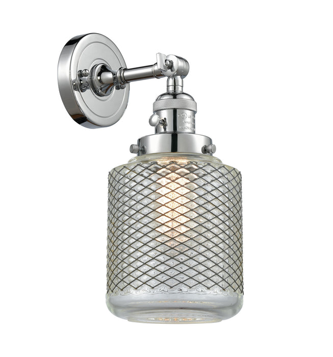Innovations 203SW-PC-G262 One Light Wall Sconce, Polished Chrome