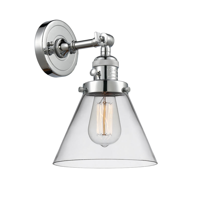 Innovations 203SW-PC-G42 One Light Wall Sconce, Polished Chrome