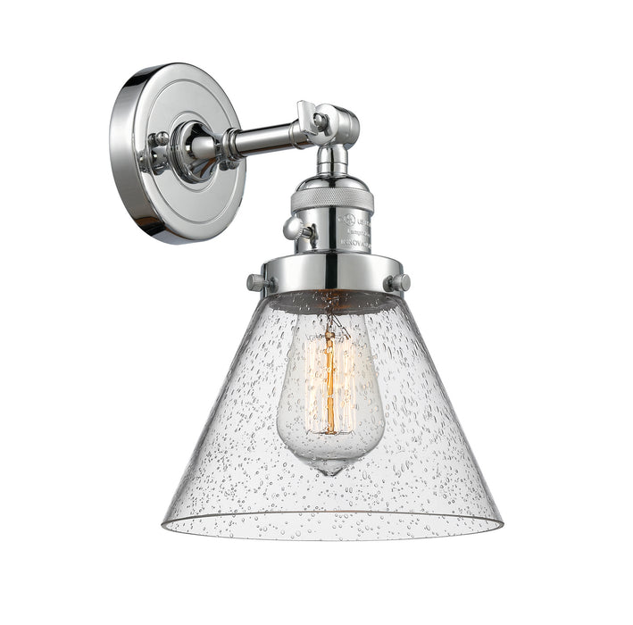 Innovations 203SW-PC-G44 One Light Wall Sconce, Polished Chrome