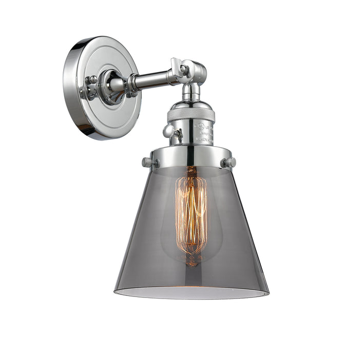 Innovations 203SW-PC-G63 One Light Wall Sconce, Polished Chrome