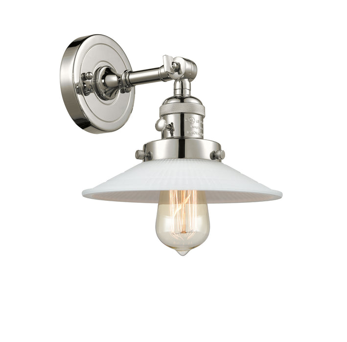 Innovations 203SW-PN-G1 One Light Wall Sconce, Polished Nickel