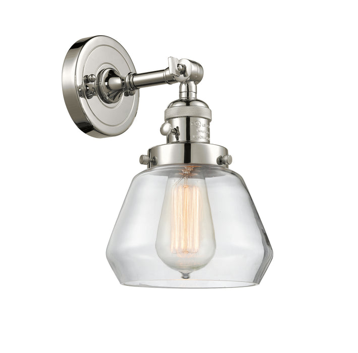 Innovations 203SW-PN-G172 One Light Wall Sconce, Polished Nickel