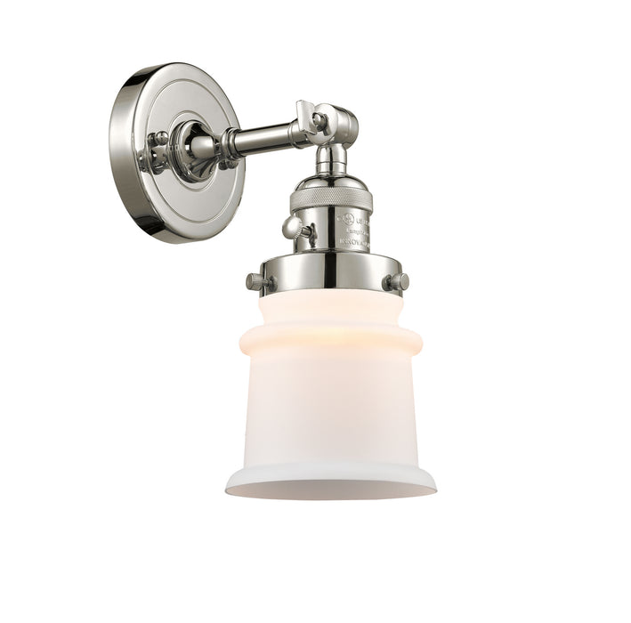 Innovations 203SW-PN-G181S One Light Wall Sconce, Polished Nickel