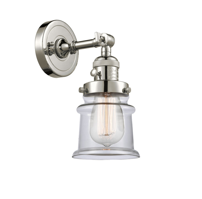Innovations 203SW-PN-G182S One Light Wall Sconce, Polished Nickel