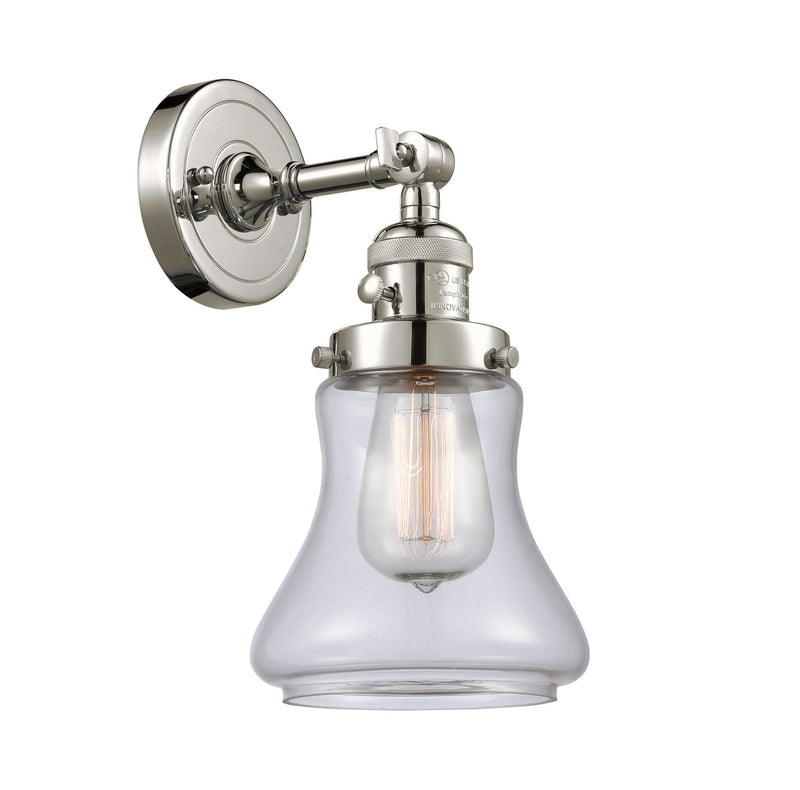 Innovations 203SW-PN-G192 One Light Wall Sconce, Polished Nickel