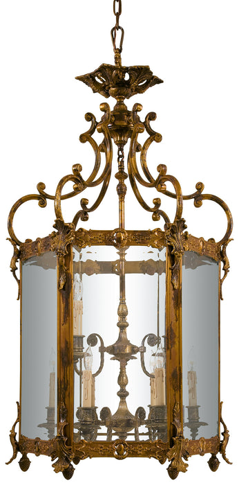 Metropolitan N2345 Nine Light Foyer Pendant, Oxide Brass
