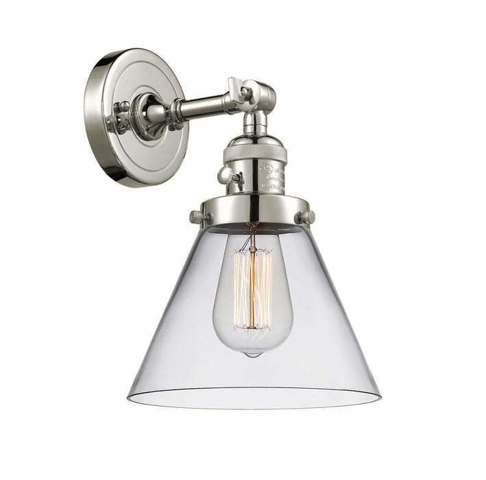 Innovations 203SW-PN-G42 One Light Wall Sconce, Polished Nickel