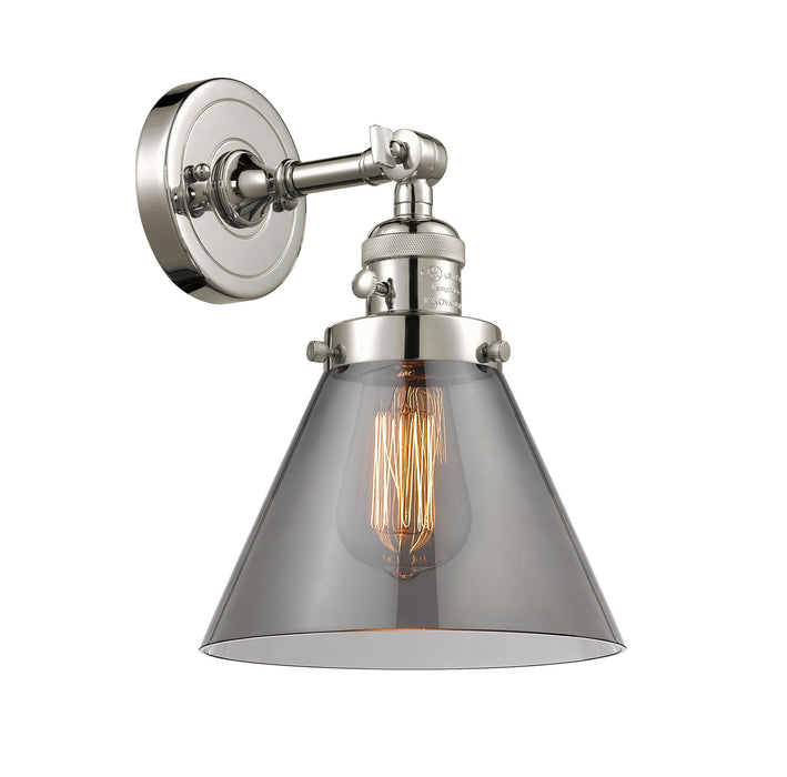 Innovations 203SW-PN-G43 One Light Wall Sconce, Polished Nickel