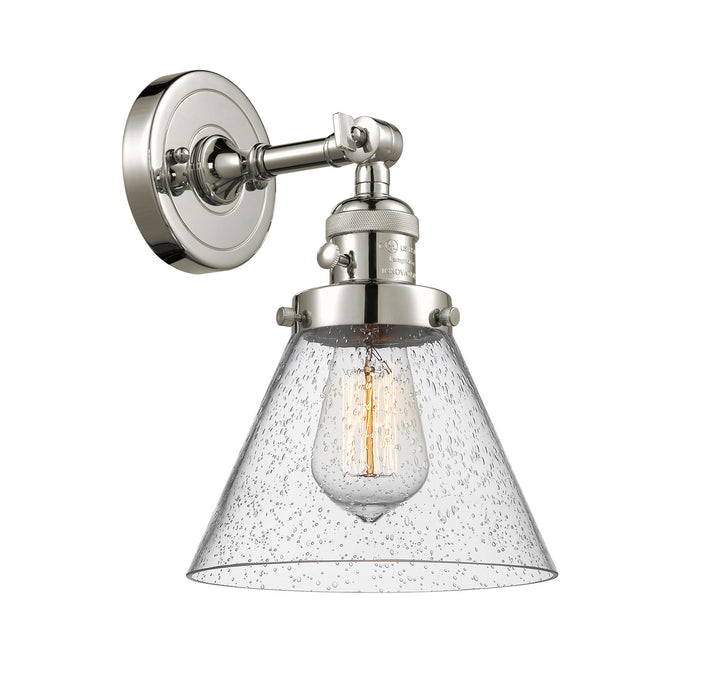 Innovations 203SW-PN-G44 One Light Wall Sconce, Polished Nickel