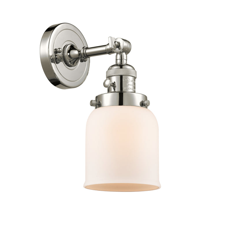 Innovations 203SW-PN-G51 One Light Wall Sconce, Polished Nickel