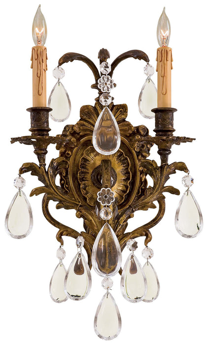 Metropolitan N2414 Two Light Wall Sconce, Oxide Brass