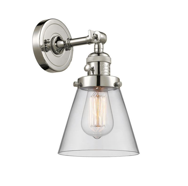 Innovations 203SW-PN-G62 One Light Wall Sconce, Polished Nickel