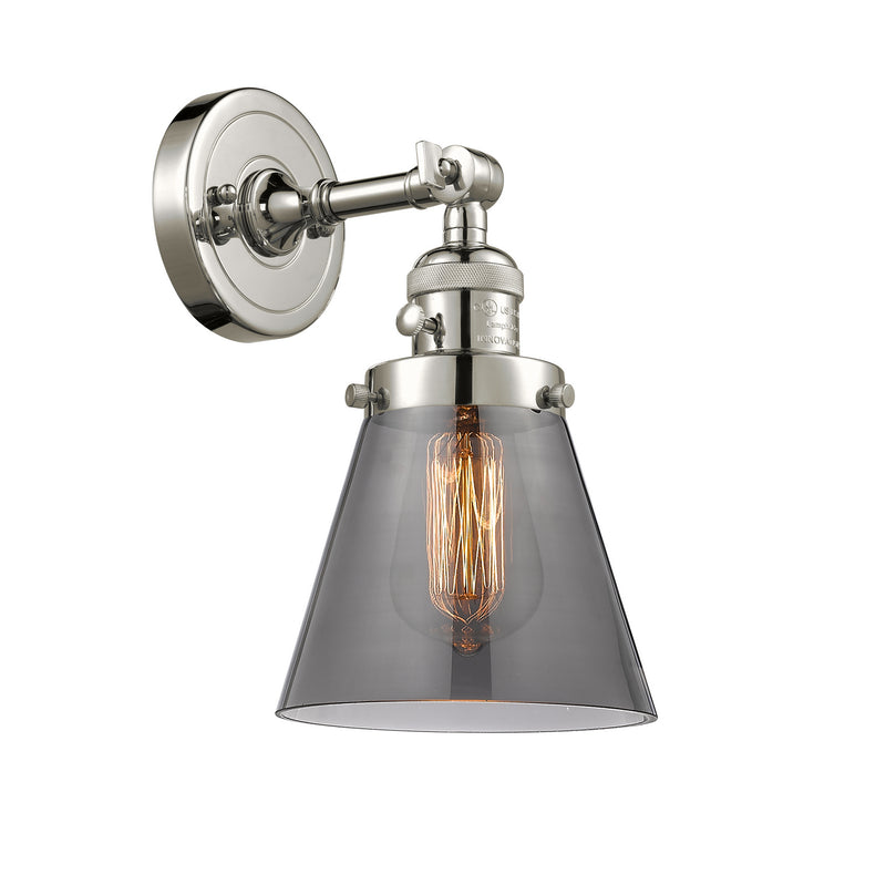 Innovations 203SW-PN-G63 One Light Wall Sconce, Polished Nickel