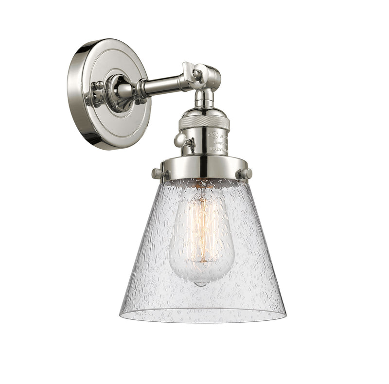 Innovations 203SW-PN-G64 One Light Wall Sconce, Polished Nickel