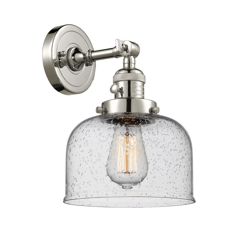 Innovations 203SW-PN-G74 One Light Wall Sconce, Polished Nickel