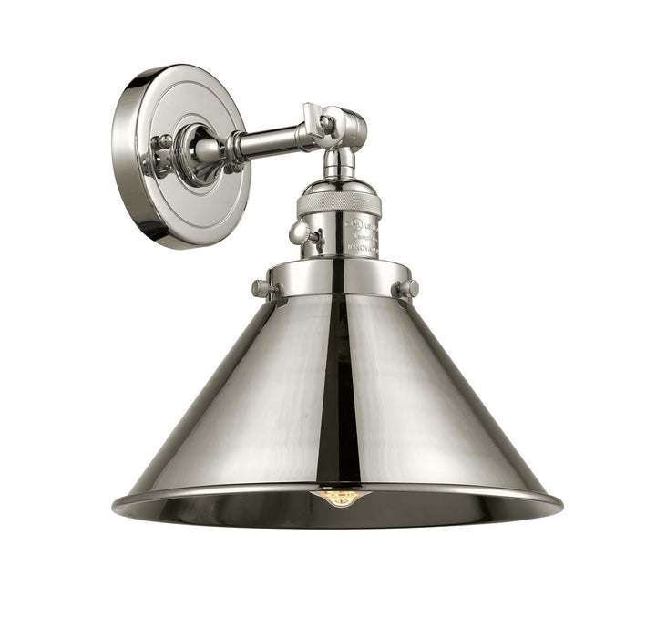 Innovations 203SW-PN-M10-PN One Light Wall Sconce, Polished Nickel
