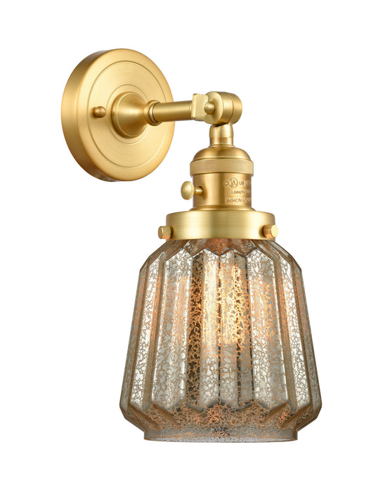 Innovations 203SW-SG-G146 One Light Wall Sconce, Satin Gold