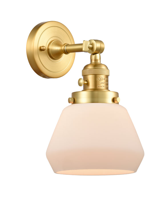 Innovations 203SW-SG-G171 One Light Wall Sconce, Satin Gold