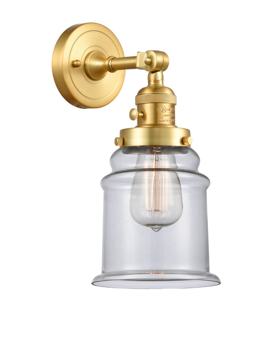 Innovations 203SW-SG-G182 One Light Wall Sconce, Satin Gold
