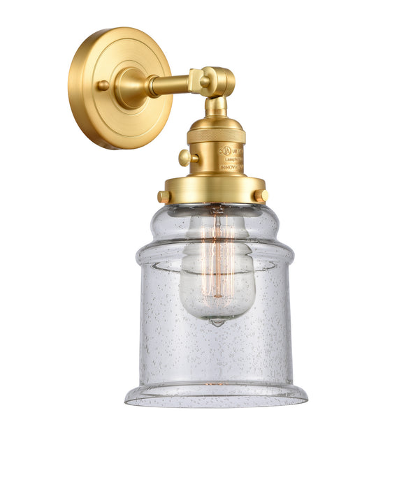 Innovations 203SW-SG-G184 One Light Wall Sconce, Satin Gold