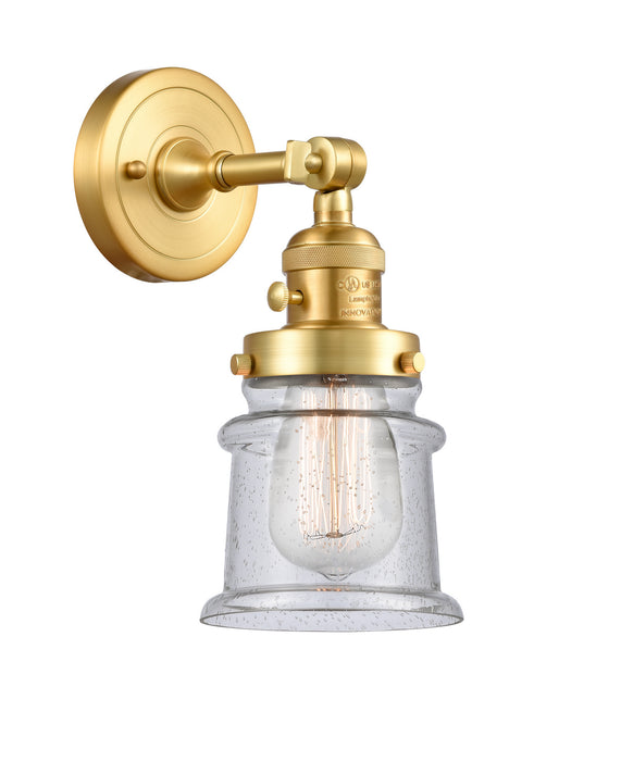 Innovations 203SW-SG-G184S One Light Wall Sconce, Satin Gold