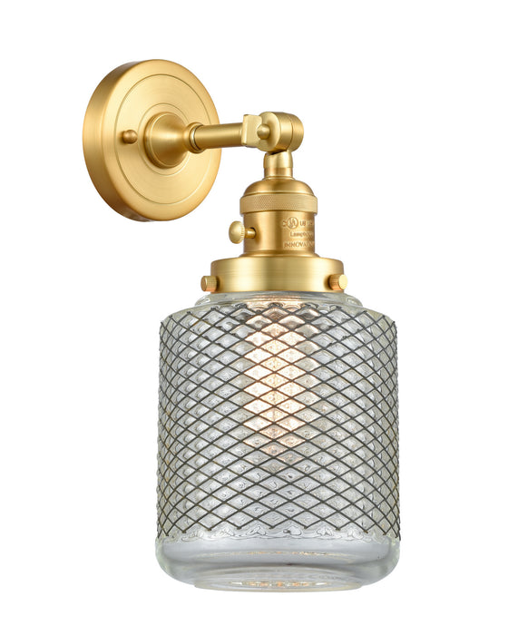 Innovations 203SW-SG-G262 One Light Wall Sconce, Satin Gold