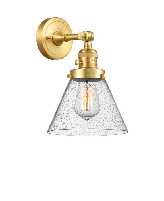 Innovations 203SW-SG-G44 One Light Wall Sconce, Satin Gold