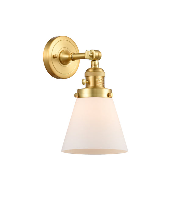 Innovations 203SW-SG-G61 One Light Wall Sconce, Satin Gold