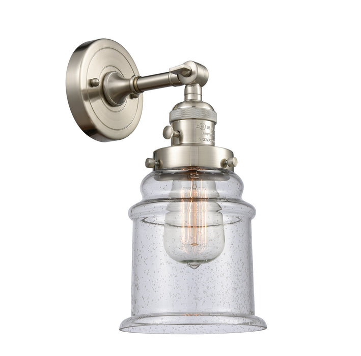 Innovations 203SW-SN-G184 One Light Wall Sconce, Brushed Satin Nickel
