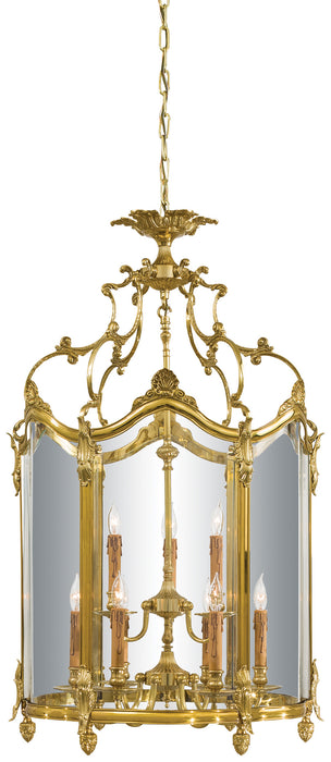Metropolitan N2334 Nine Light Foyer Pendant, French Gold