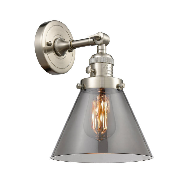 Innovations 203SW-SN-G43 One Light Wall Sconce, Brushed Satin Nickel