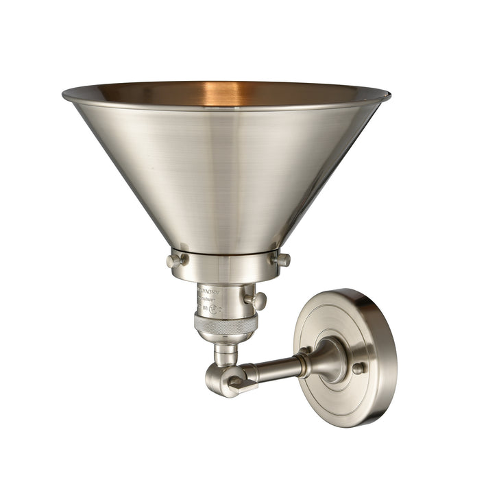 Innovations 203SW-SN-M10-SN One Light Wall Sconce, Brushed Satin Nickel