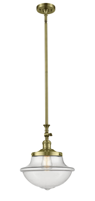 Innovations 206-AB-G542 One Light Mini Pendant, Antique Brass
