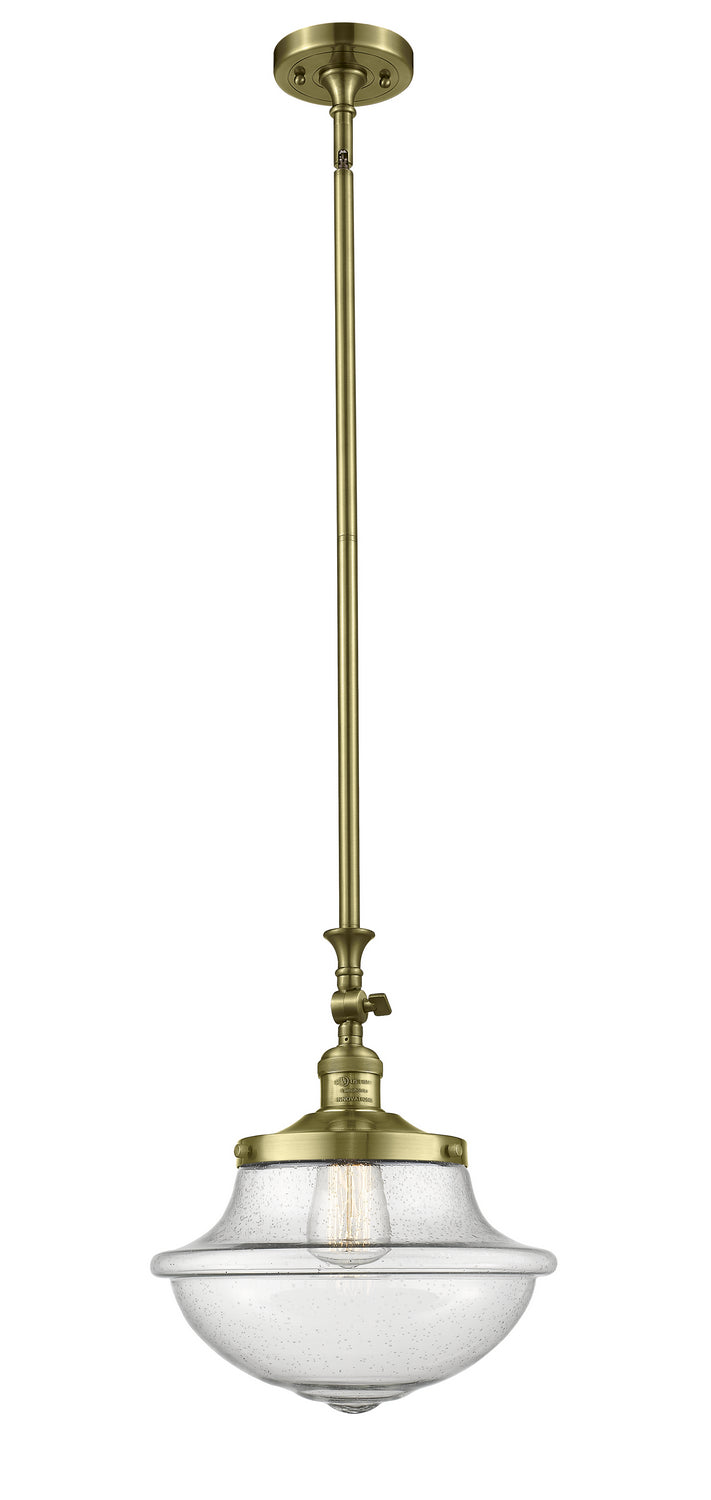 Innovations 206-AB-G544 One Light Mini Pendant, Antique Brass