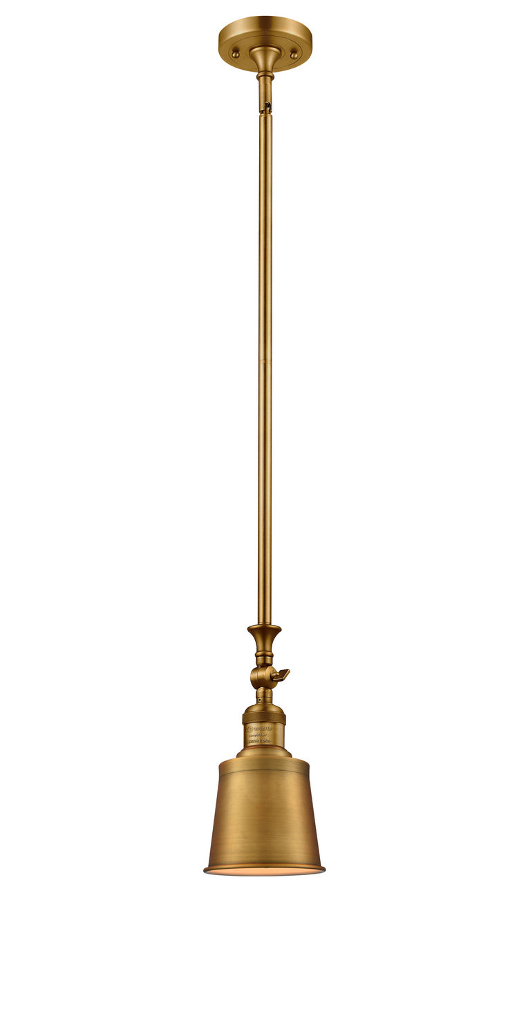 Innovations 206-BB-M9-BB One Light Mini Pendant, Brushed Brass