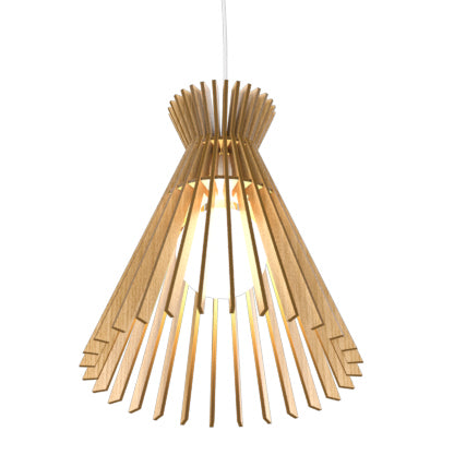Accord Lighting 1183.09 One Light Pendant, Louro Freijo