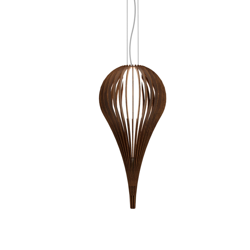 Accord Lighting 1190.06 One Light Pendant, Imbuia