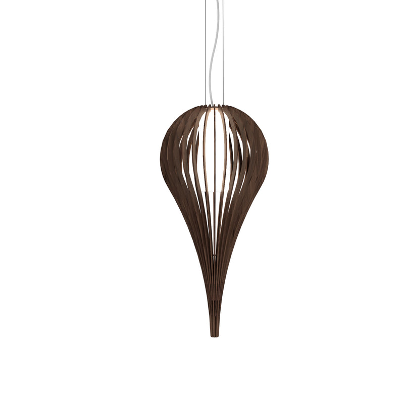 Accord Lighting 1190.18 One Light Pendant, American Walnut