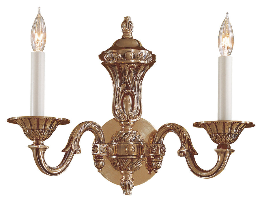 Metropolitan N700202 Two Light Wall Sconce, Antique Classic Brass