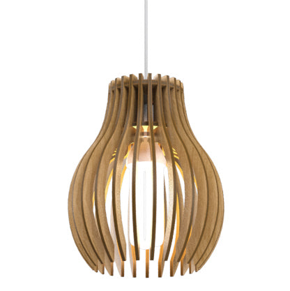 Accord Lighting 1236.09 One Light Pendant, Louro Freijo