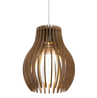 Accord Lighting 1236.18 One Light Pendant, American Walnut