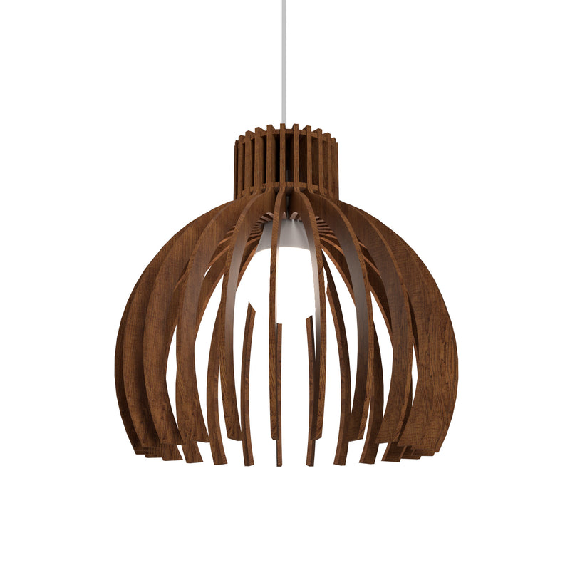 Accord Lighting 1237.06 One Light Pendant, Imbuia