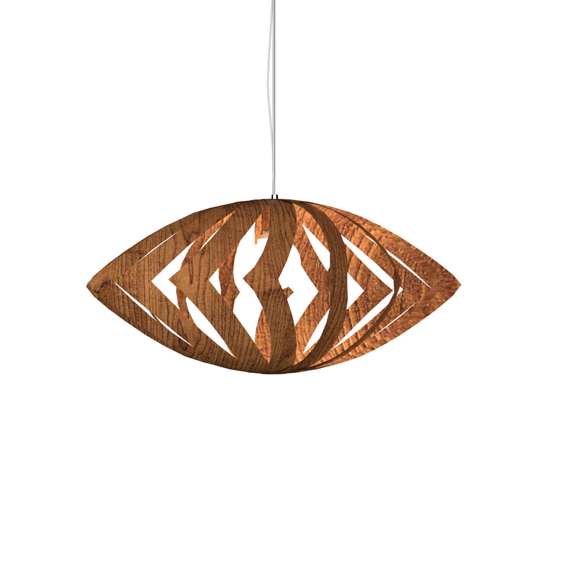 Accord Lighting 1243.06 One Light Pendant, Imbuia