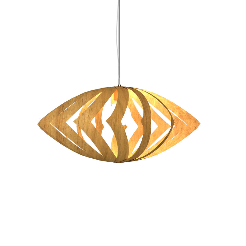 Accord Lighting 1243.09 One Light Pendant, Louro Freijo