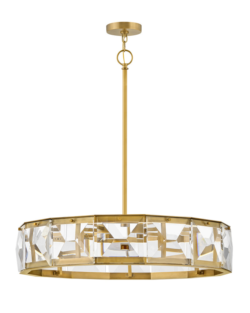 Fredrick Ramond FR30105HBR LED Chandelier, Heritage Brass